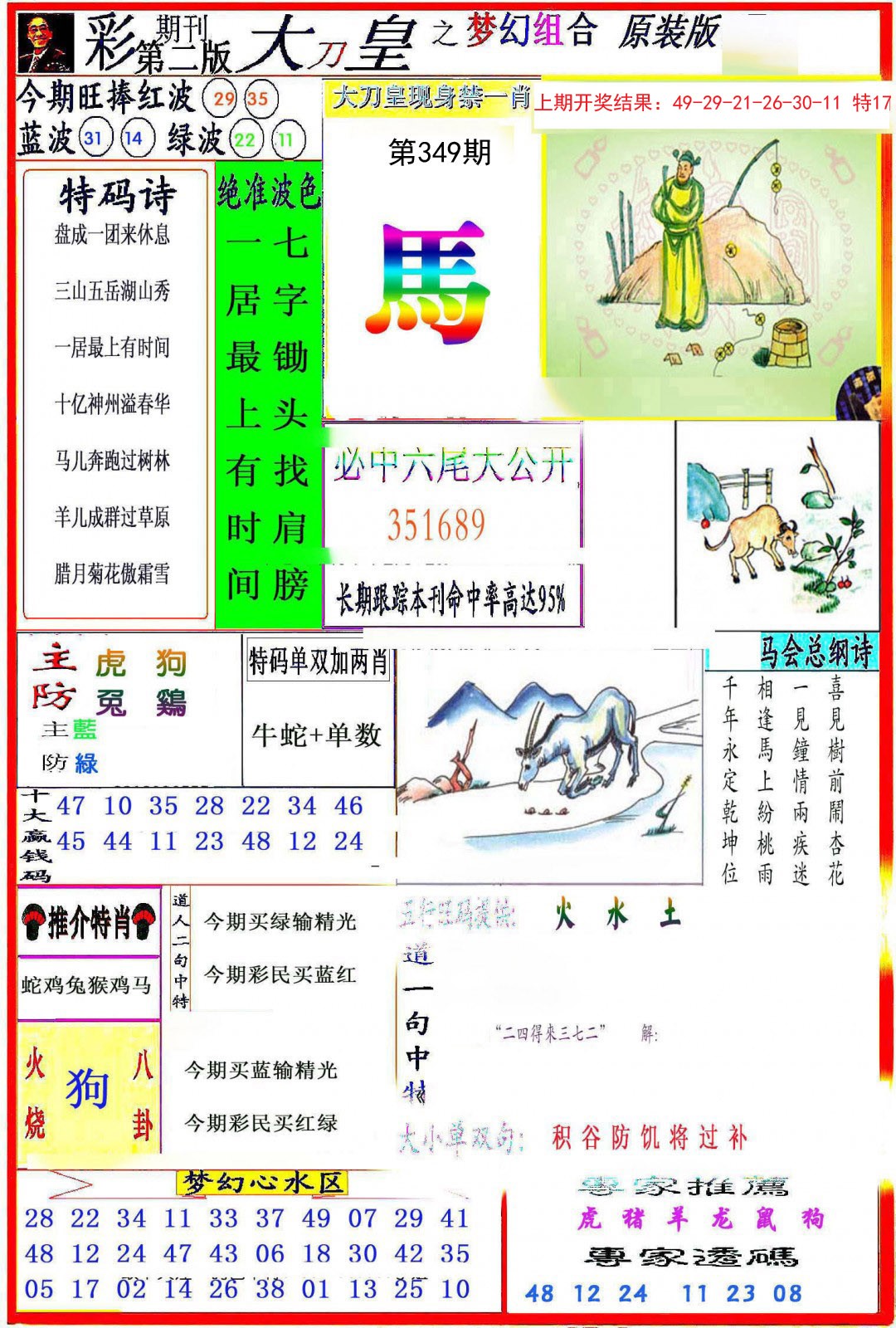 2024349期大刀皇之(梦幻组合)