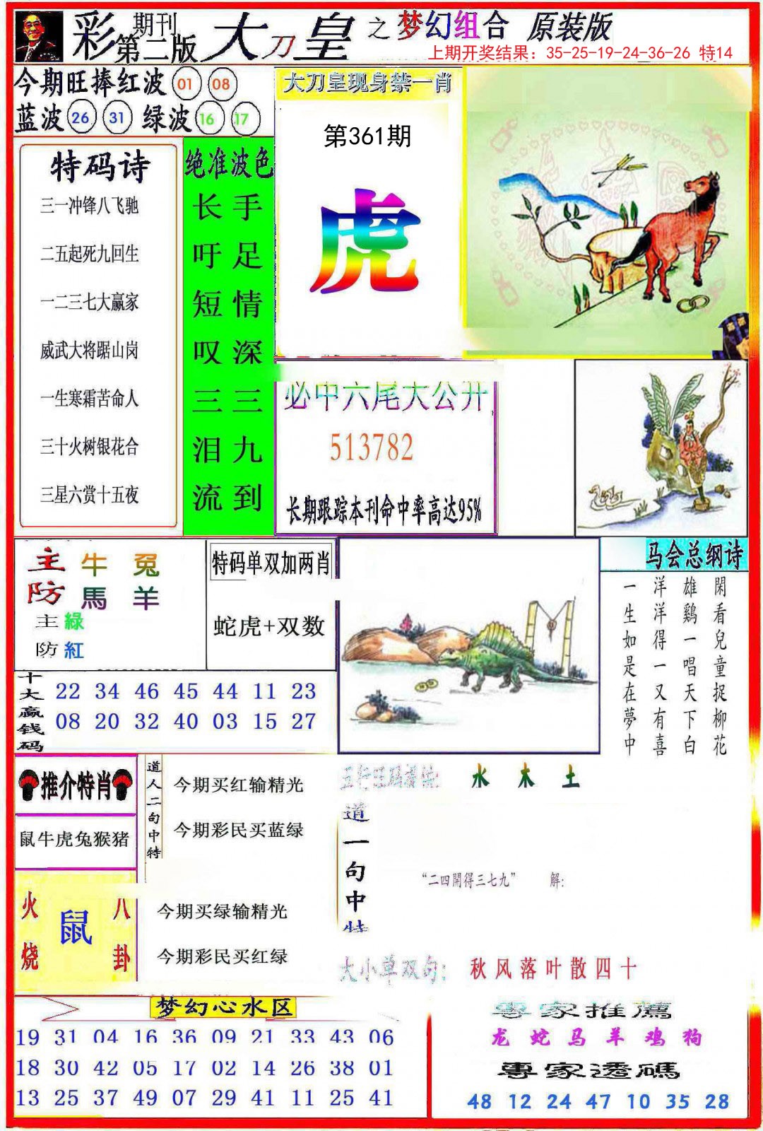 2024361期大刀皇之(梦幻组合)
