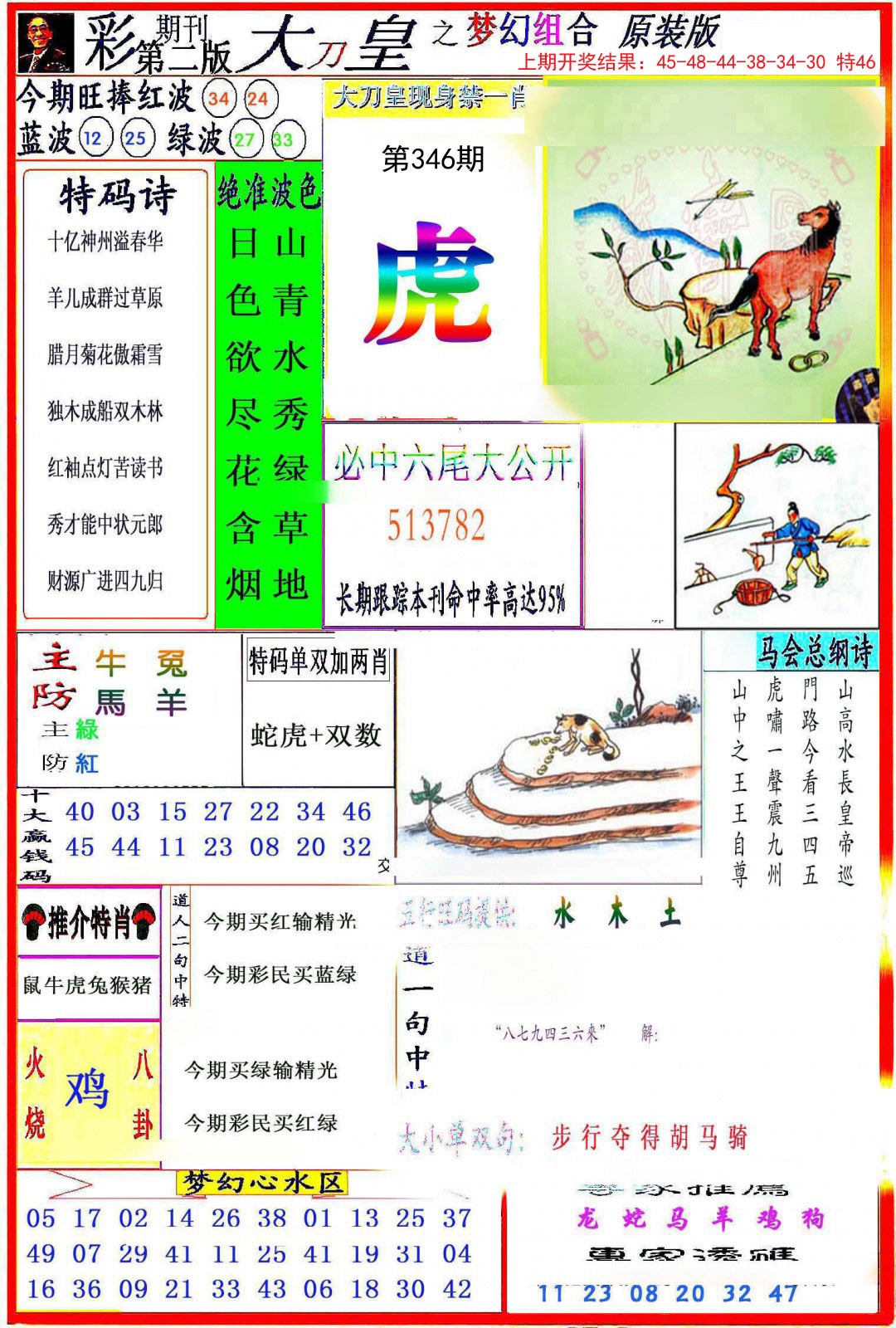 2024346期大刀皇之(梦幻组合)