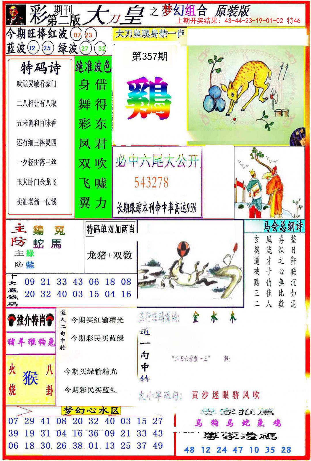 2024357期大刀皇之(梦幻组合)