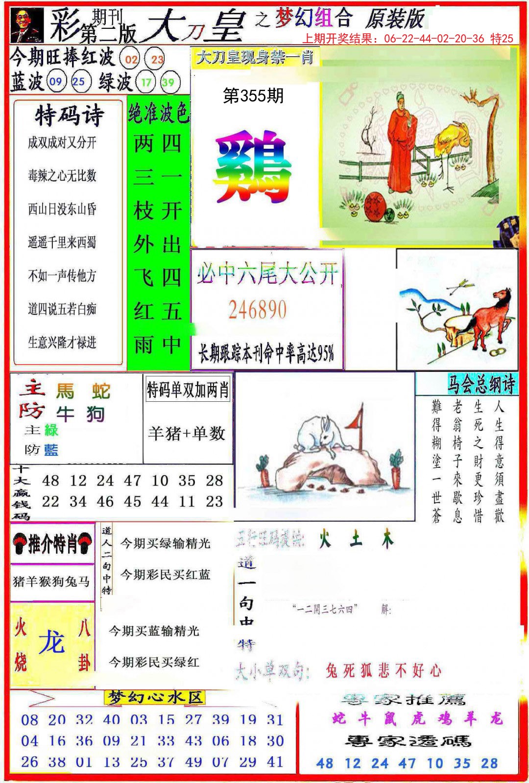 2024355期大刀皇之(梦幻组合)