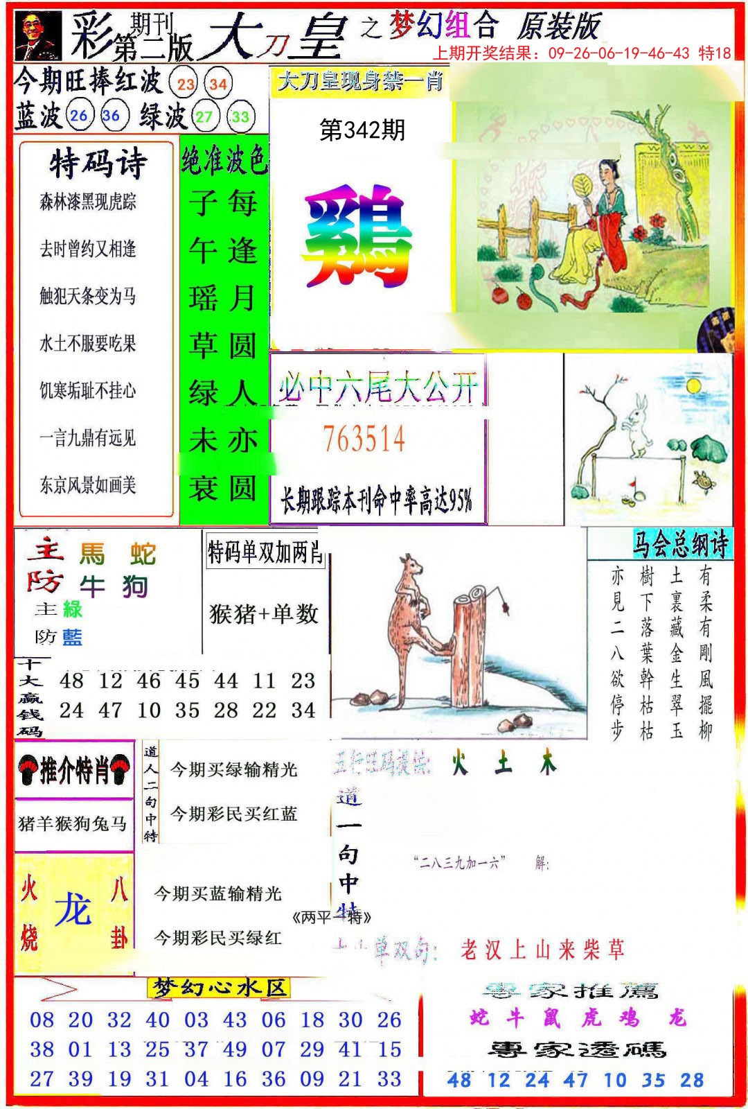 2024342期大刀皇之(梦幻组合)