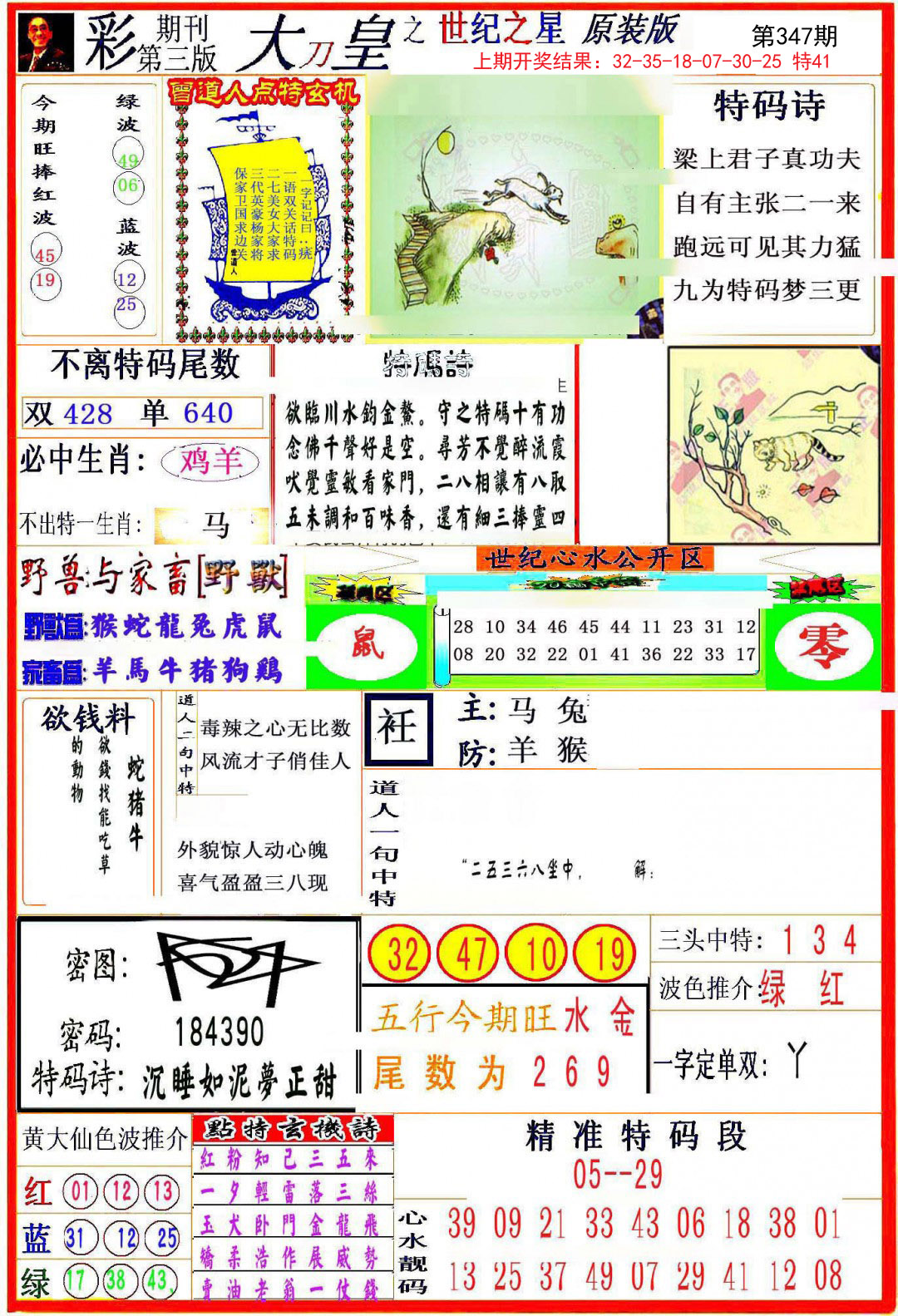 2024347期大刀皇之(世纪之星)