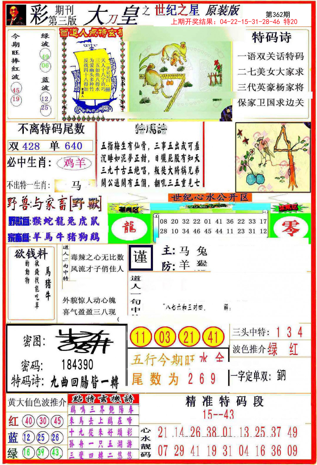 2024362期大刀皇之(世纪之星)