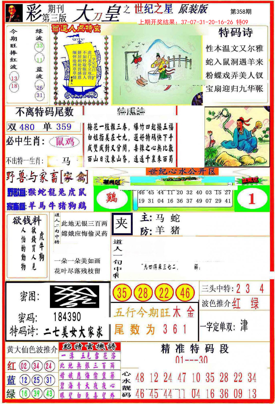 2024358期大刀皇之(世纪之星)