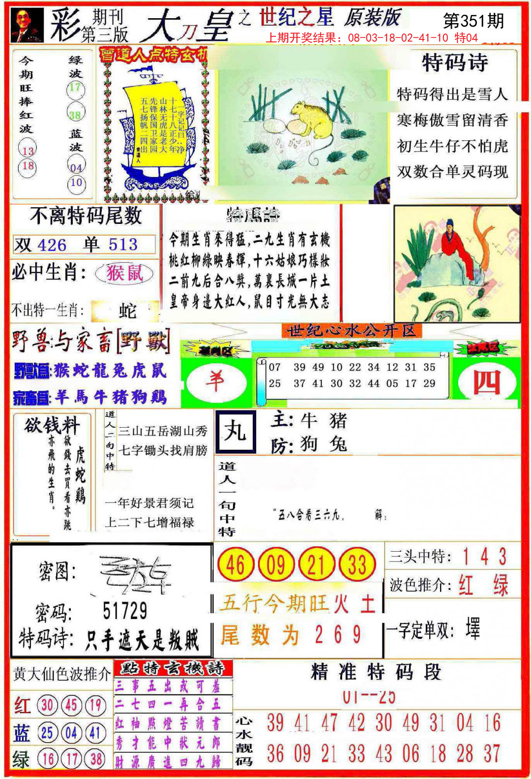 2024351期大刀皇之(世纪之星)