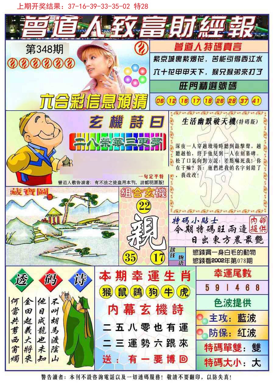 2024348期曾道人致福财经