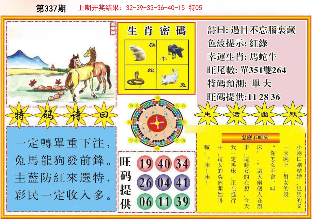 2024337期台湾八卦解宝图