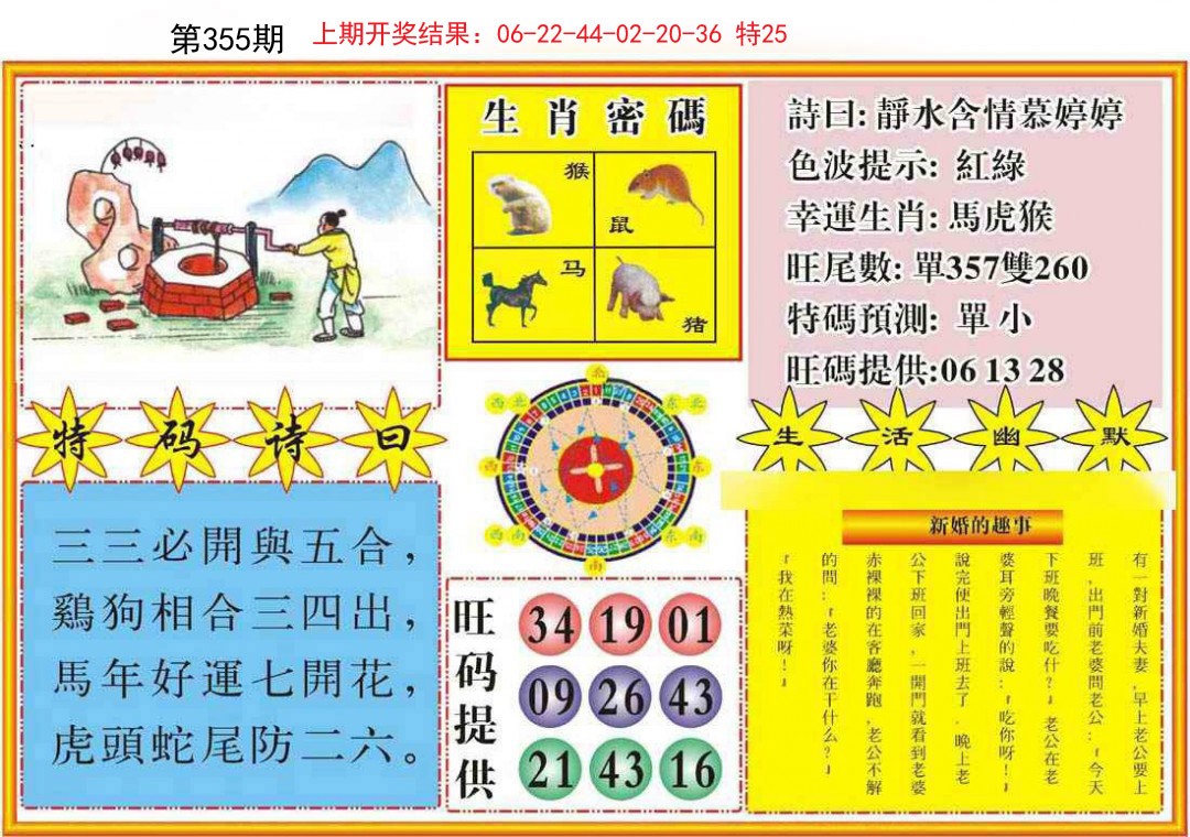 2024355期台湾八卦解宝图