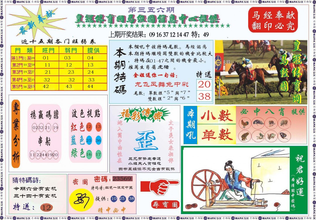 2024356期体育网马经图
