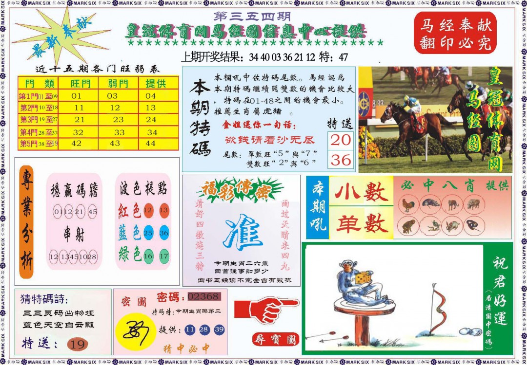 2024354期体育网马经图