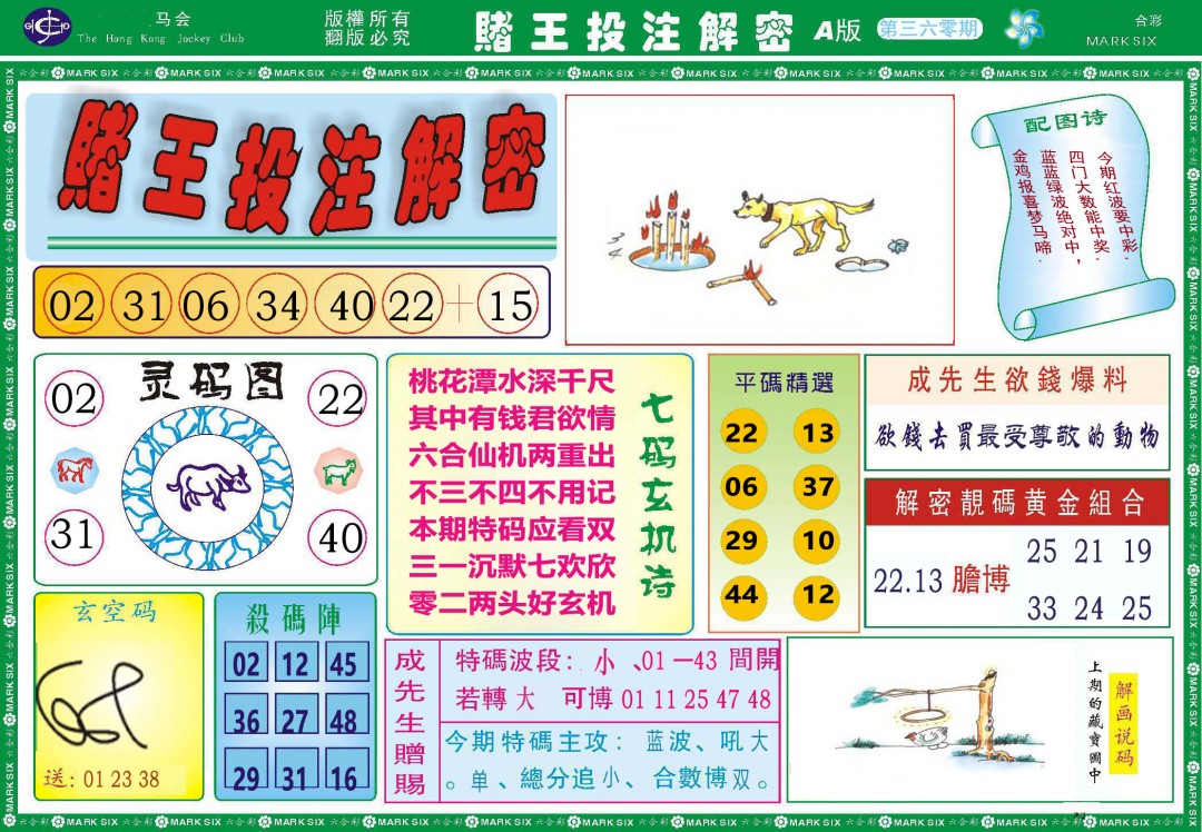 2024360期赌王投注解密