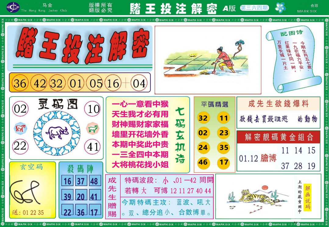 2024364期赌王投注解密