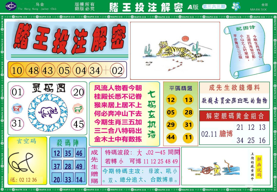 2024363期赌王投注解密
