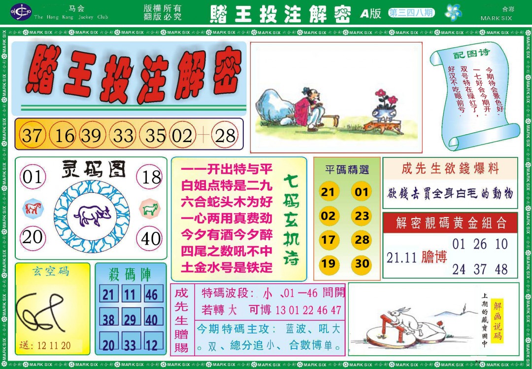 2024348期赌王投注解密