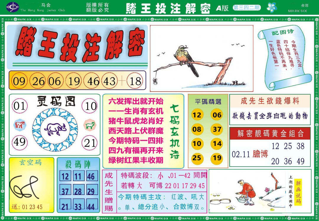 2024342期赌王投注解密