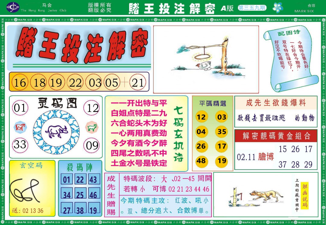 2024359期赌王投注解密