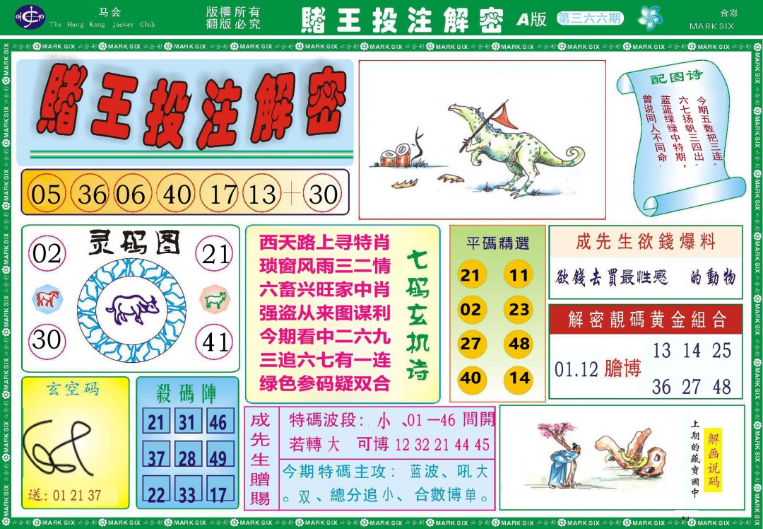 2024366期赌王投注解密