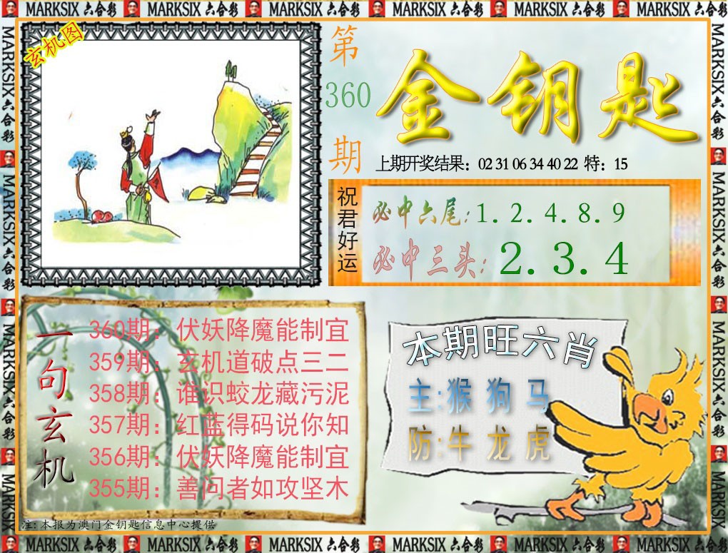 2024360期金钥匙