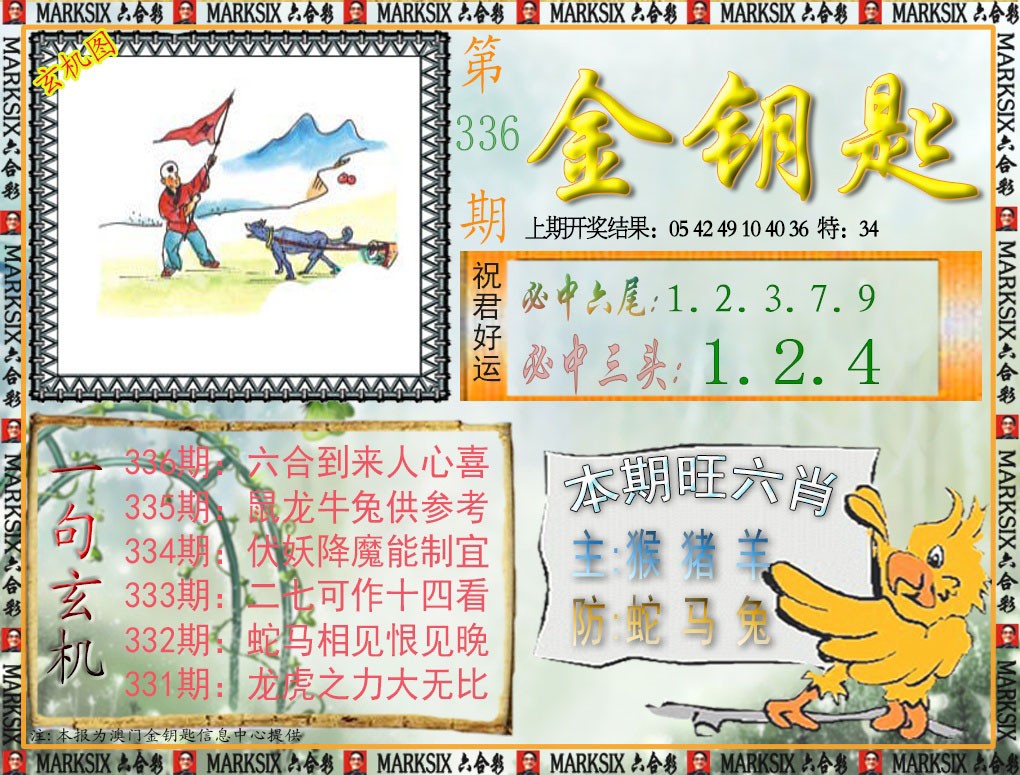 2024336期金钥匙
