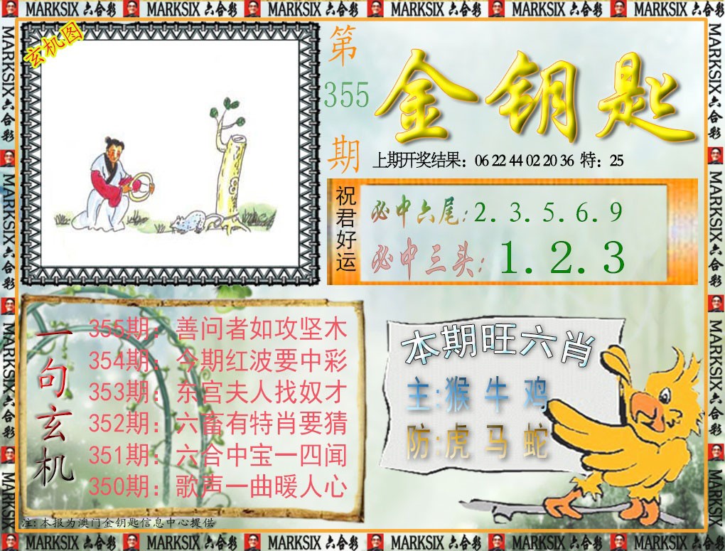 2024355期金钥匙