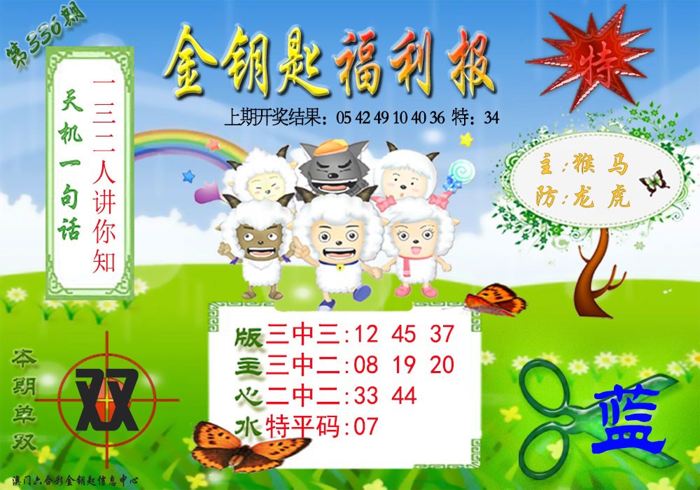 2024336期《金钥匙福利》