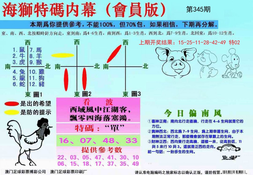2024345期海狮特码会员报