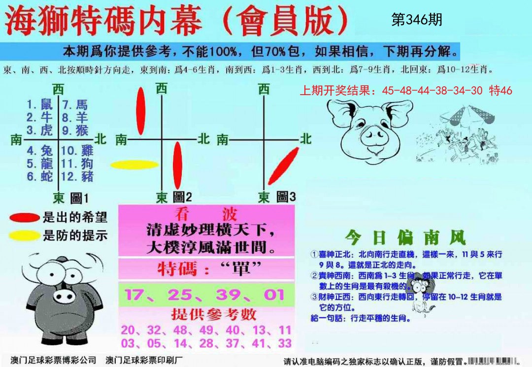 2024346期海狮特码会员报