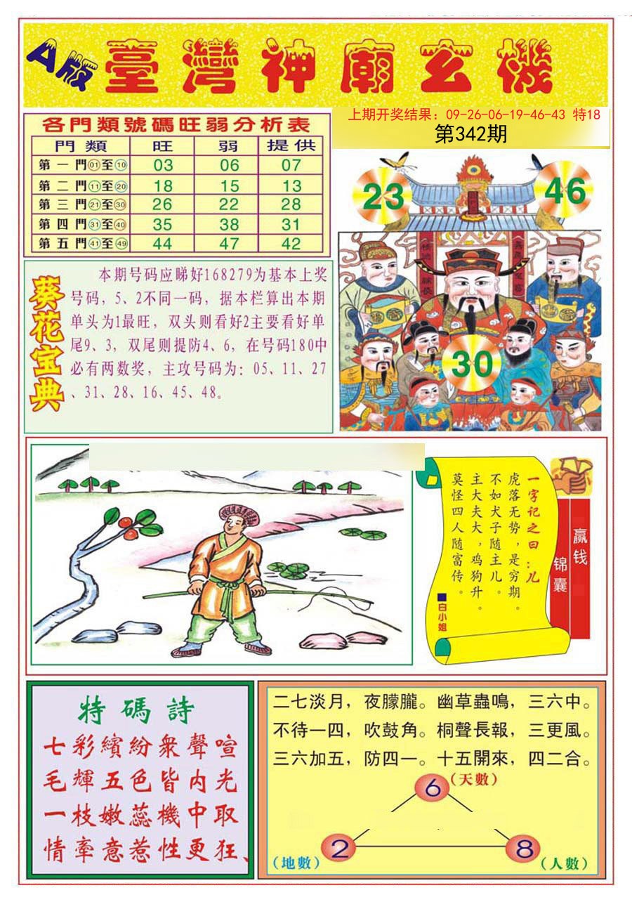 2024342期台湾神庙A