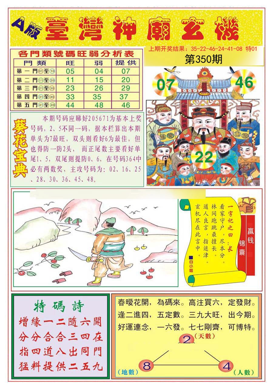 2024350期台湾神庙A