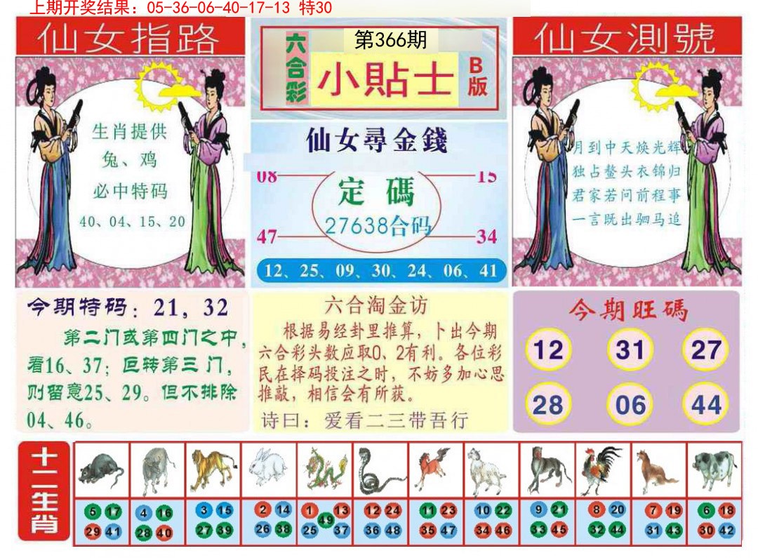2024366期小贴士B