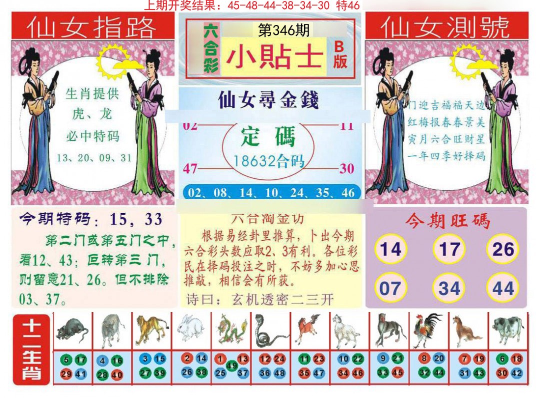 2024346期小贴士B