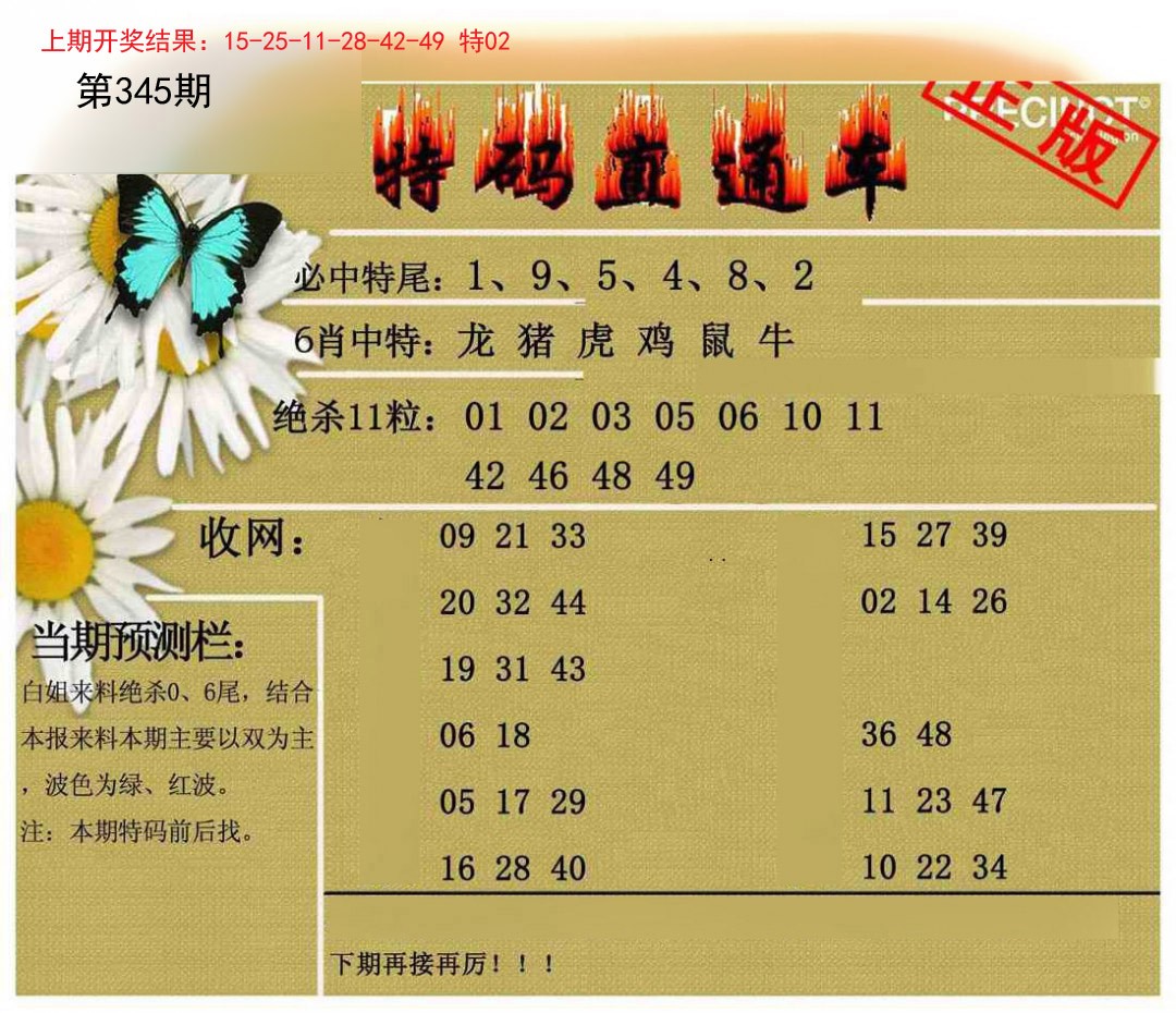 2024345期特码直通车