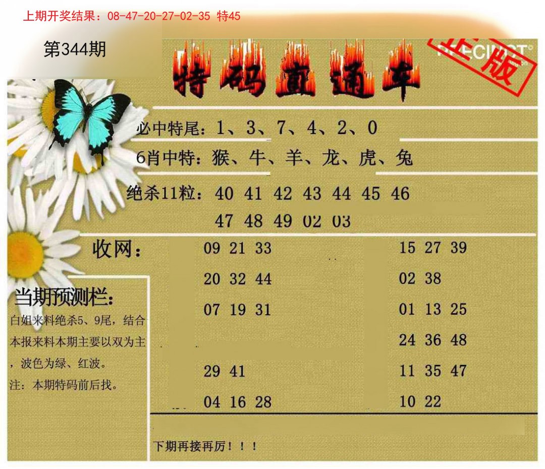 2024344期特码直通车