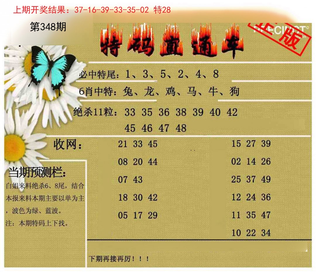 2024348期特码直通车