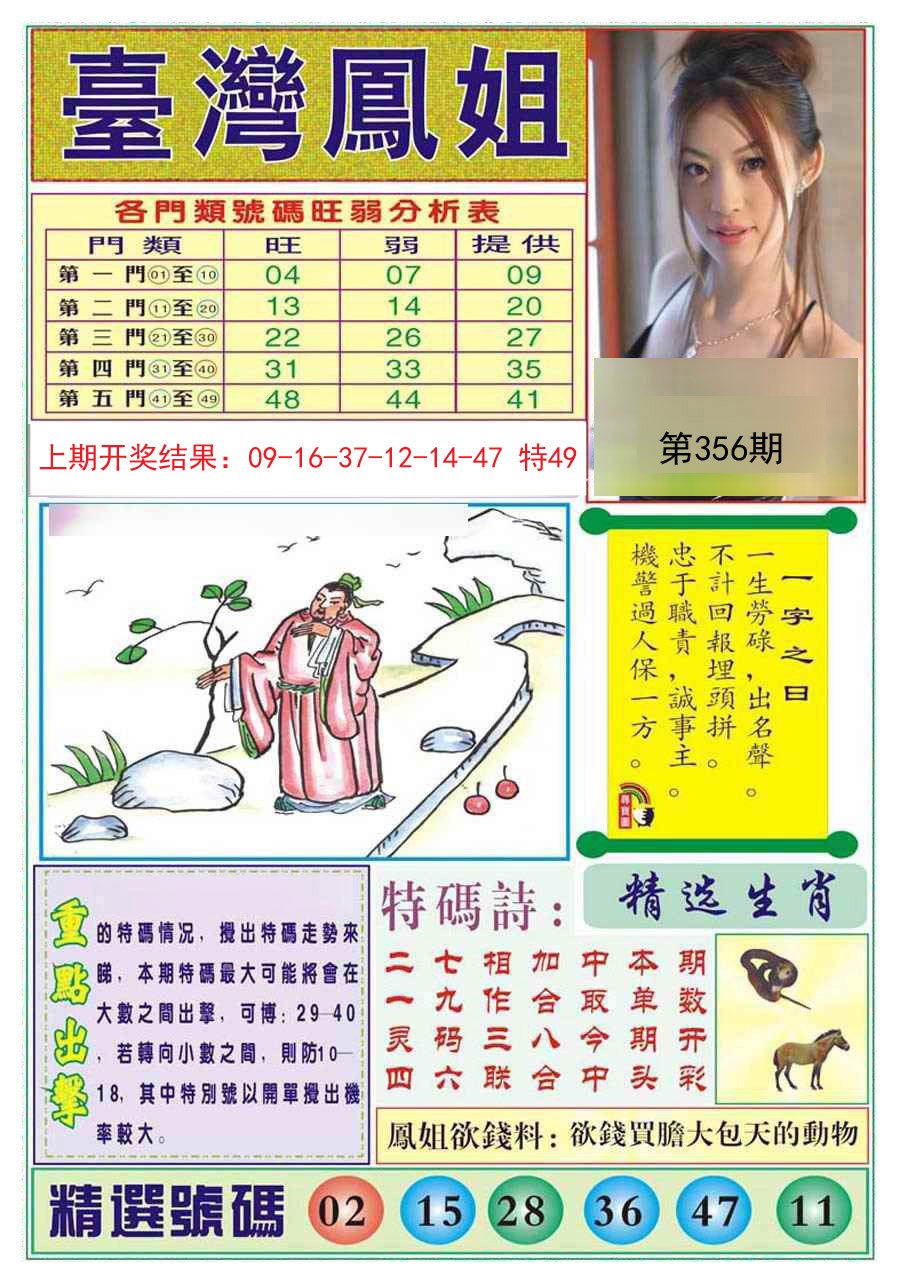 2024356期台湾凤姐
