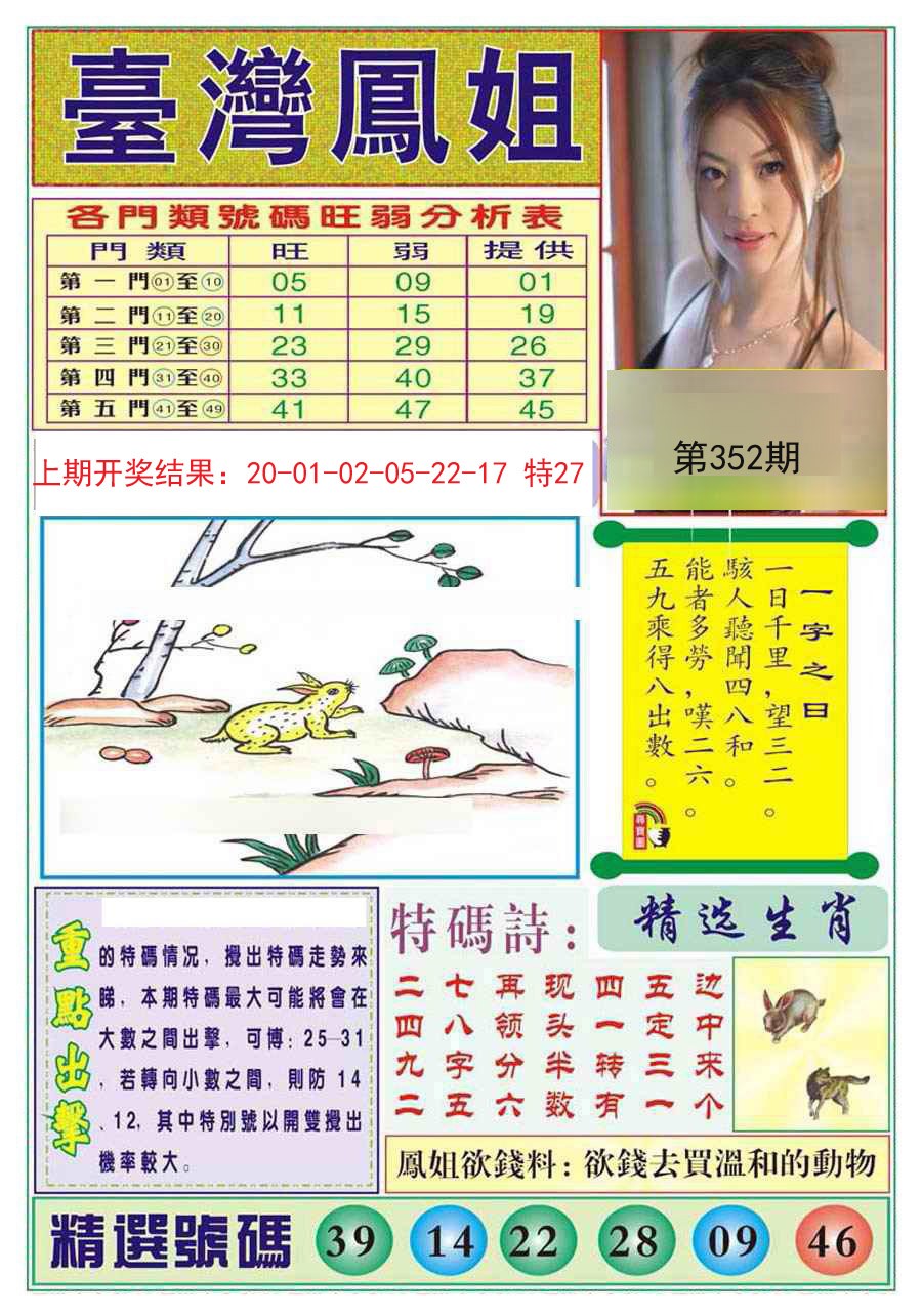 2024352期台湾凤姐