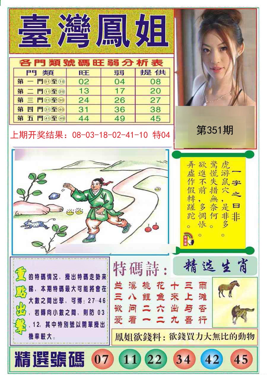 2024351期台湾凤姐