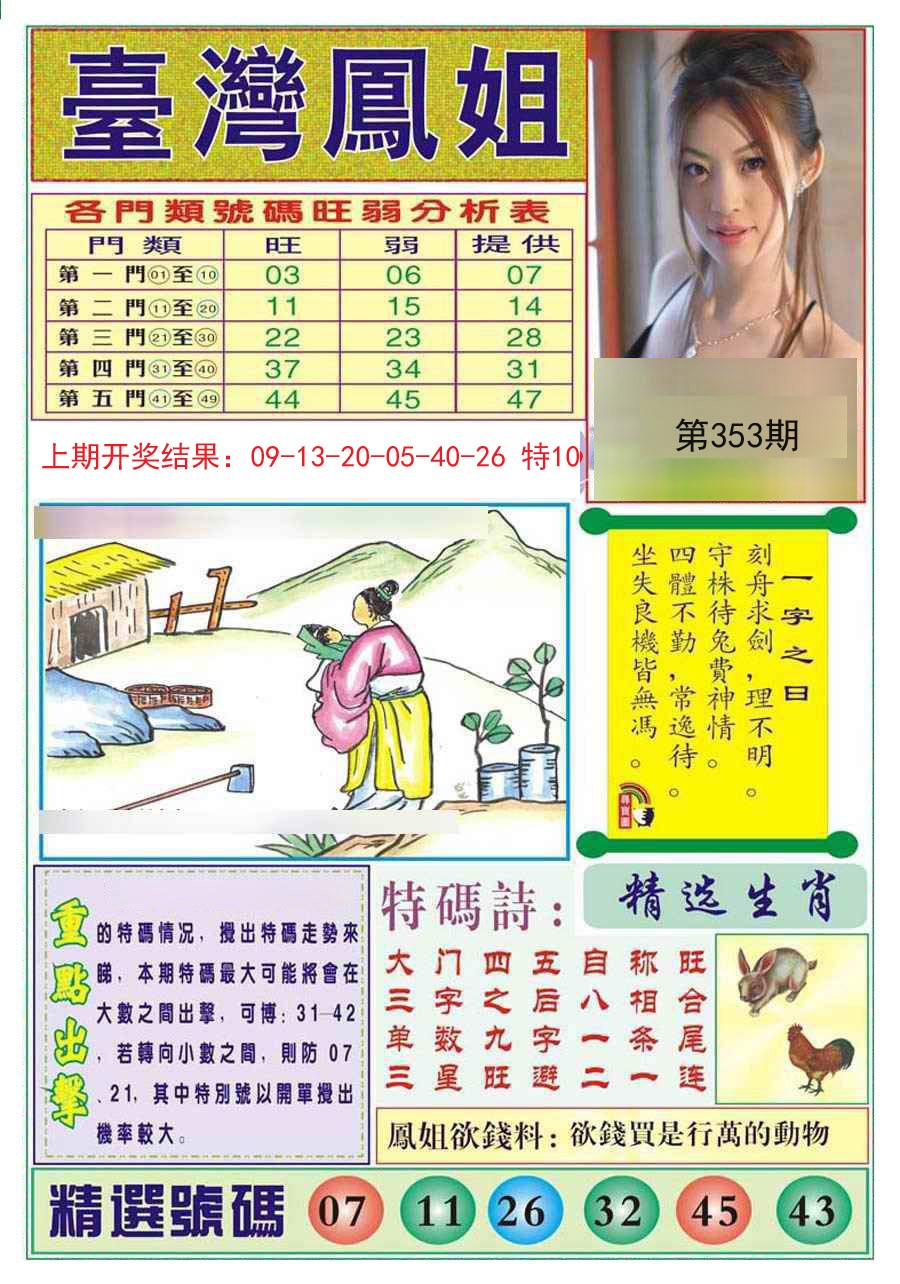 2024353期台湾凤姐