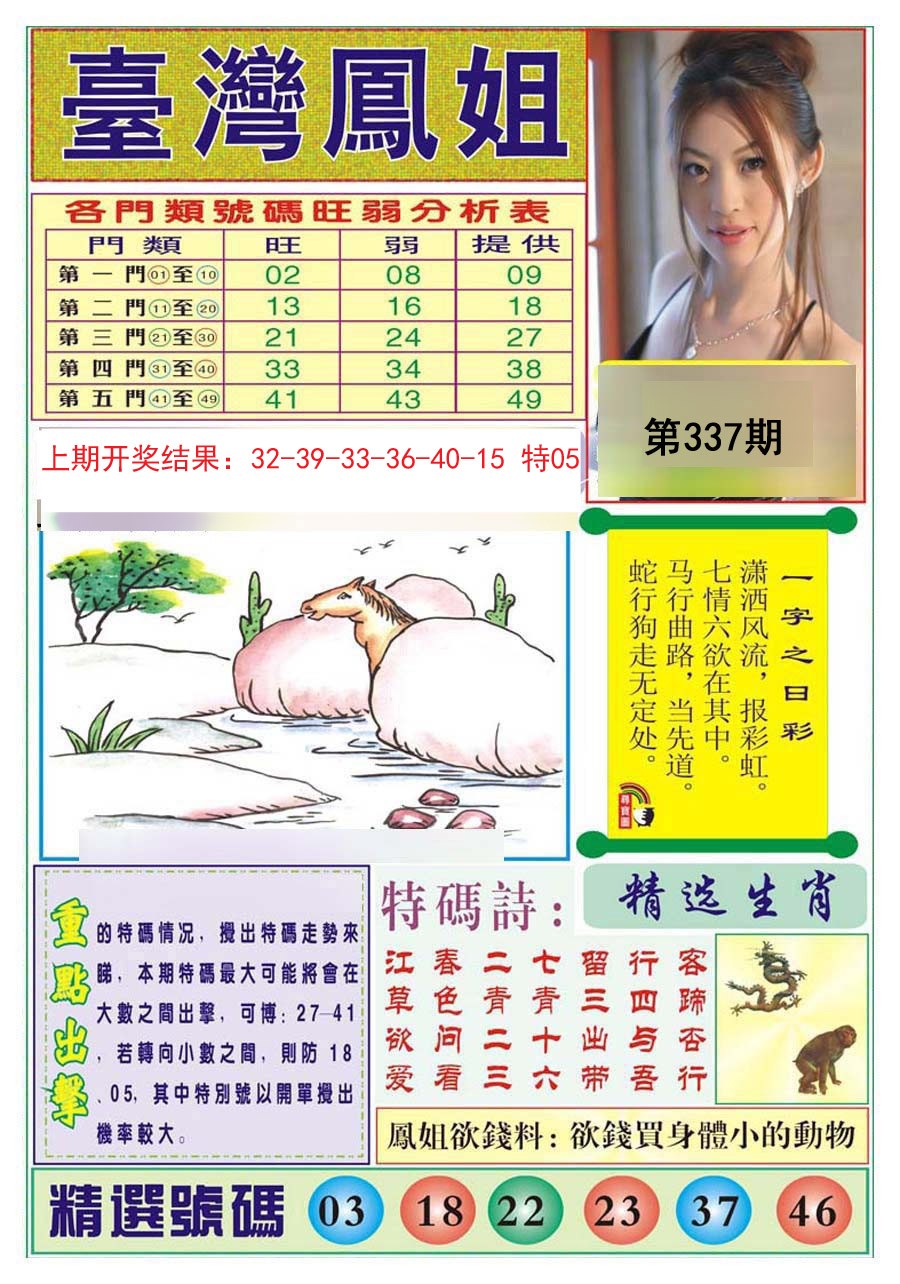 2024337期台湾凤姐