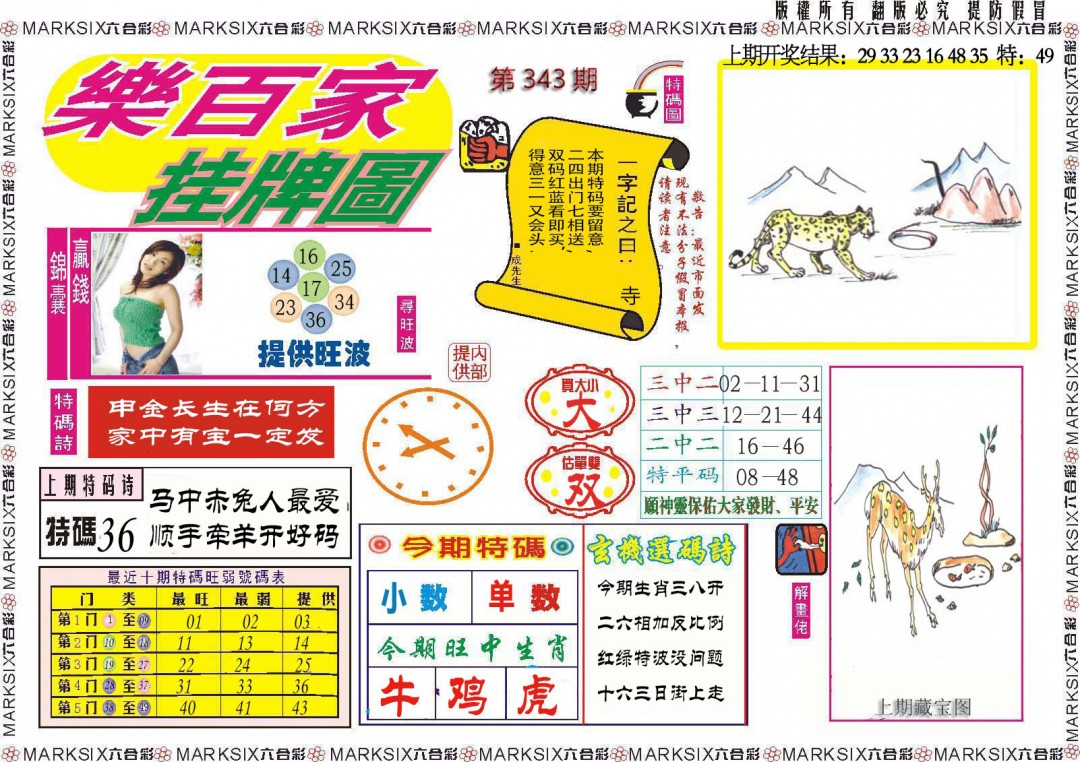2024343期乐百家挂牌图