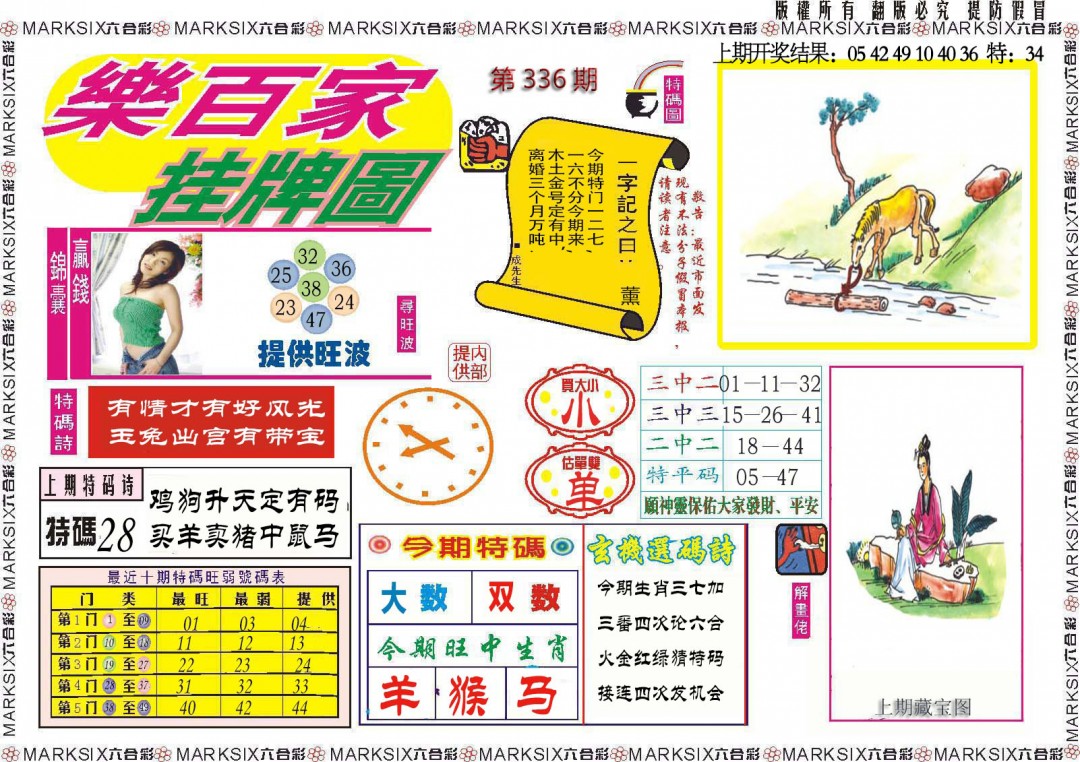 2024336期乐百家挂牌图