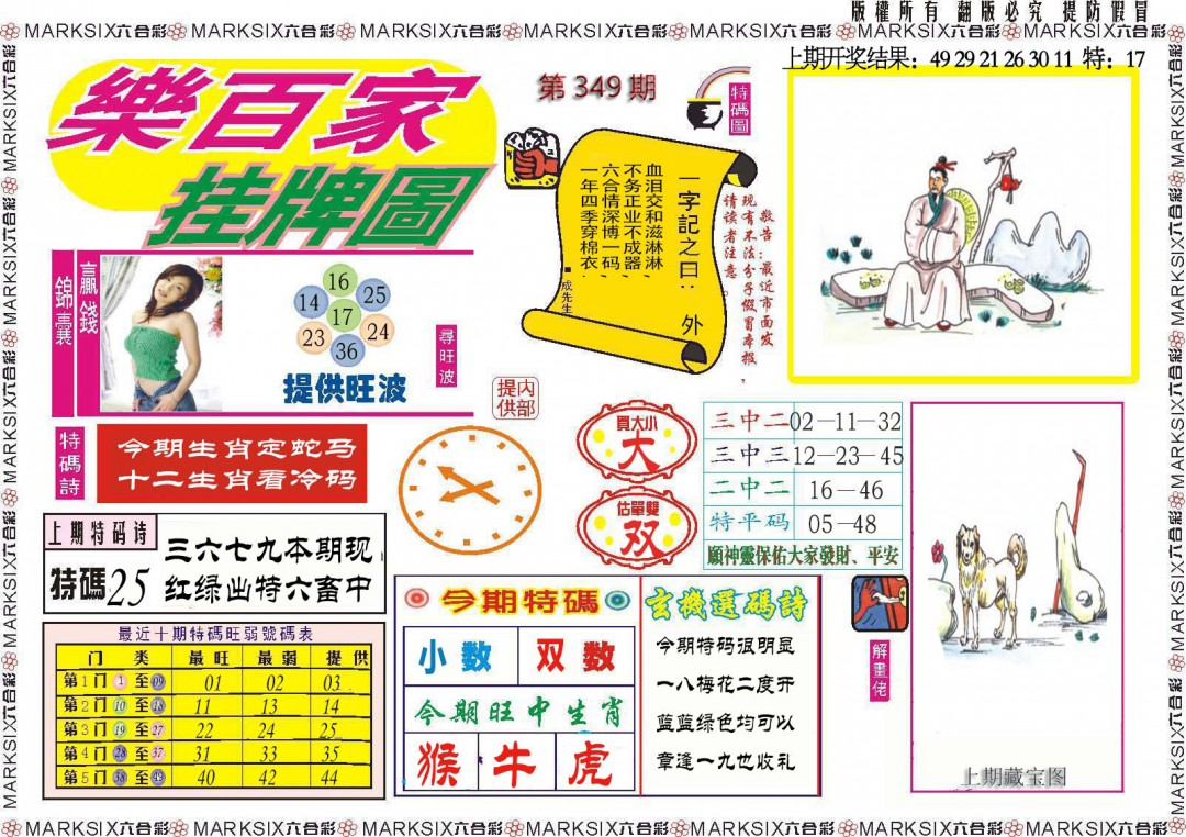 2024349期乐百家挂牌图