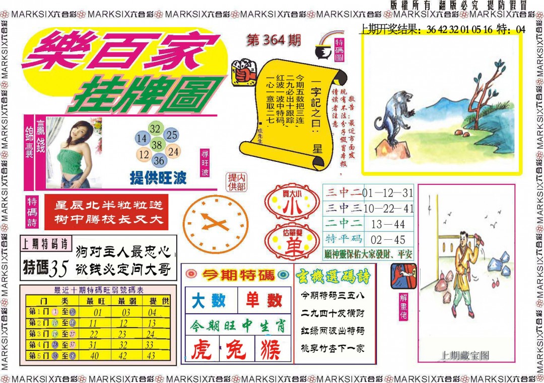 2024364期乐百家挂牌图
