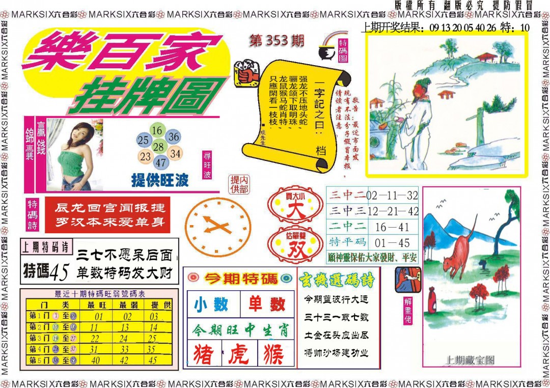 2024353期乐百家挂牌图