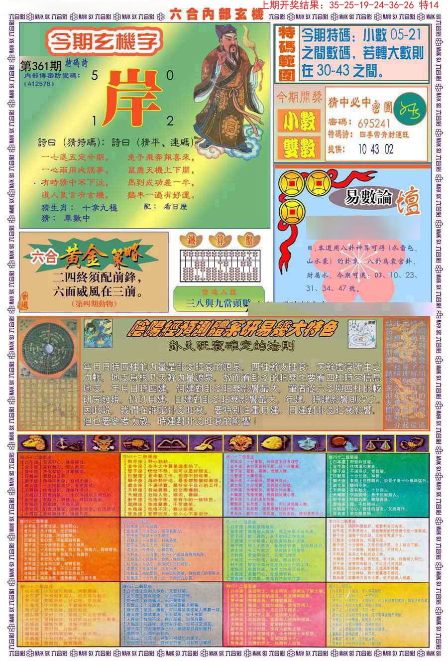 2024361期(新版)内部玄机B