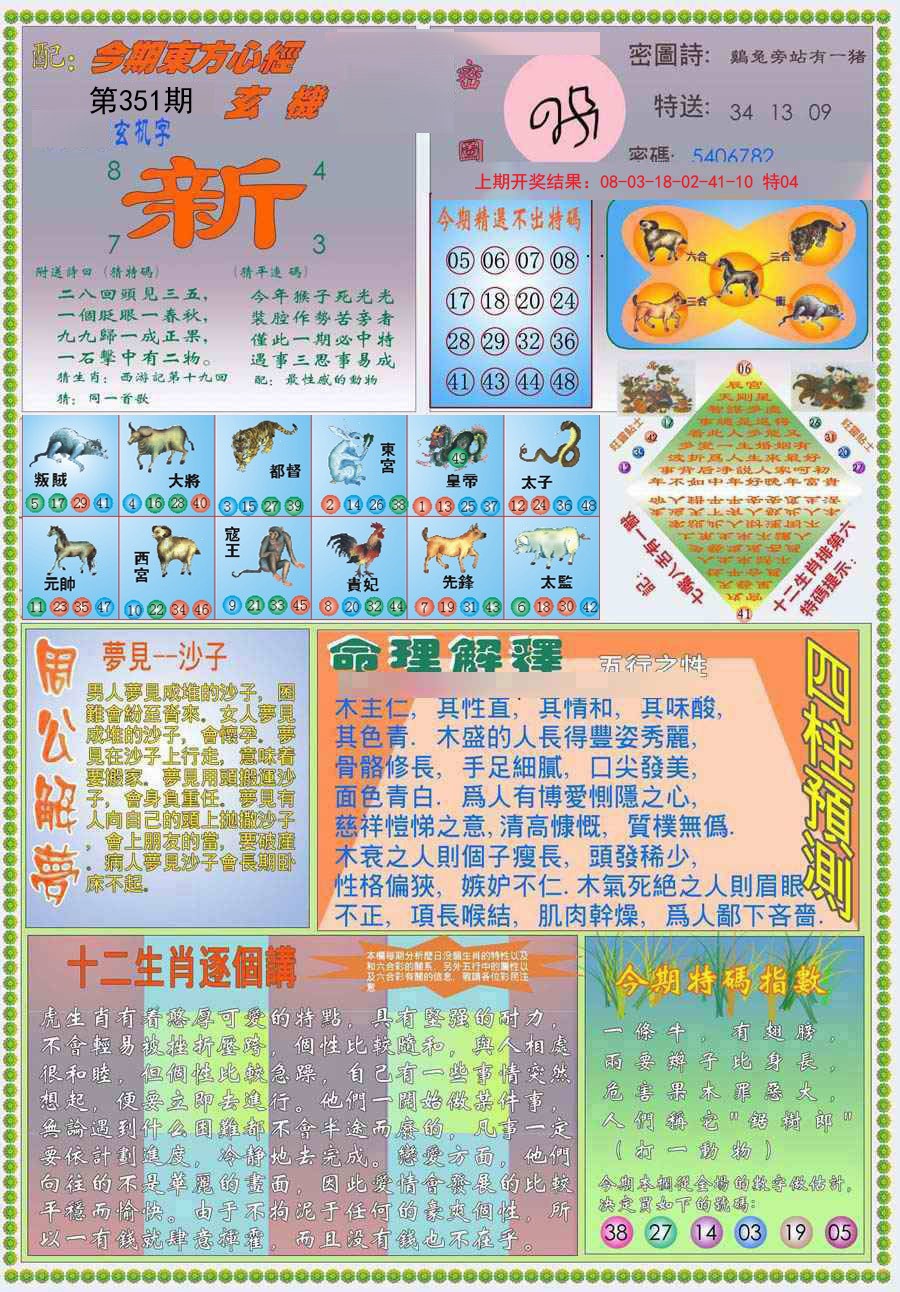 2024351期(新版)东方心经B