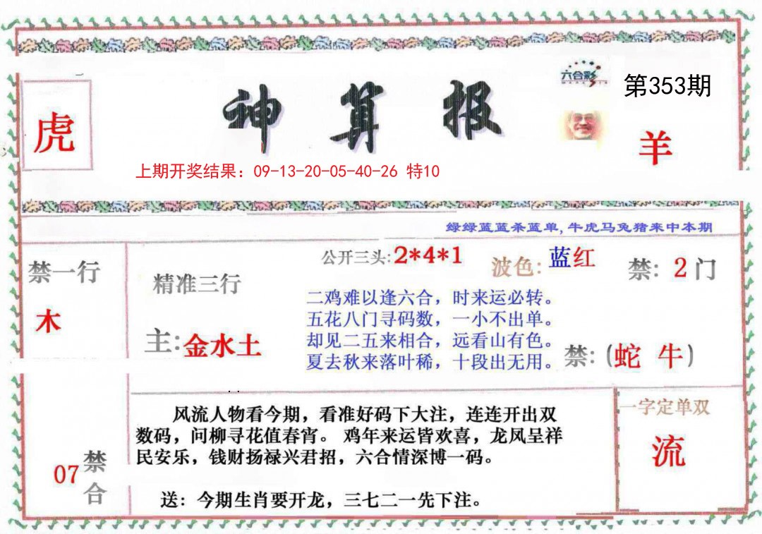 2024353期神算報