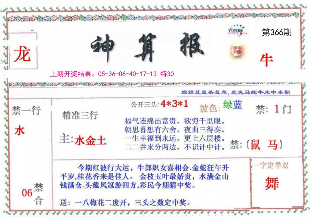 2024366期神算報