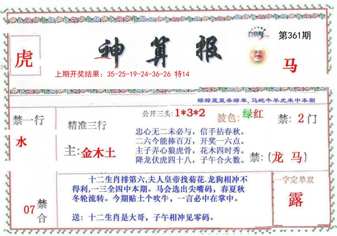 2024361期神算報